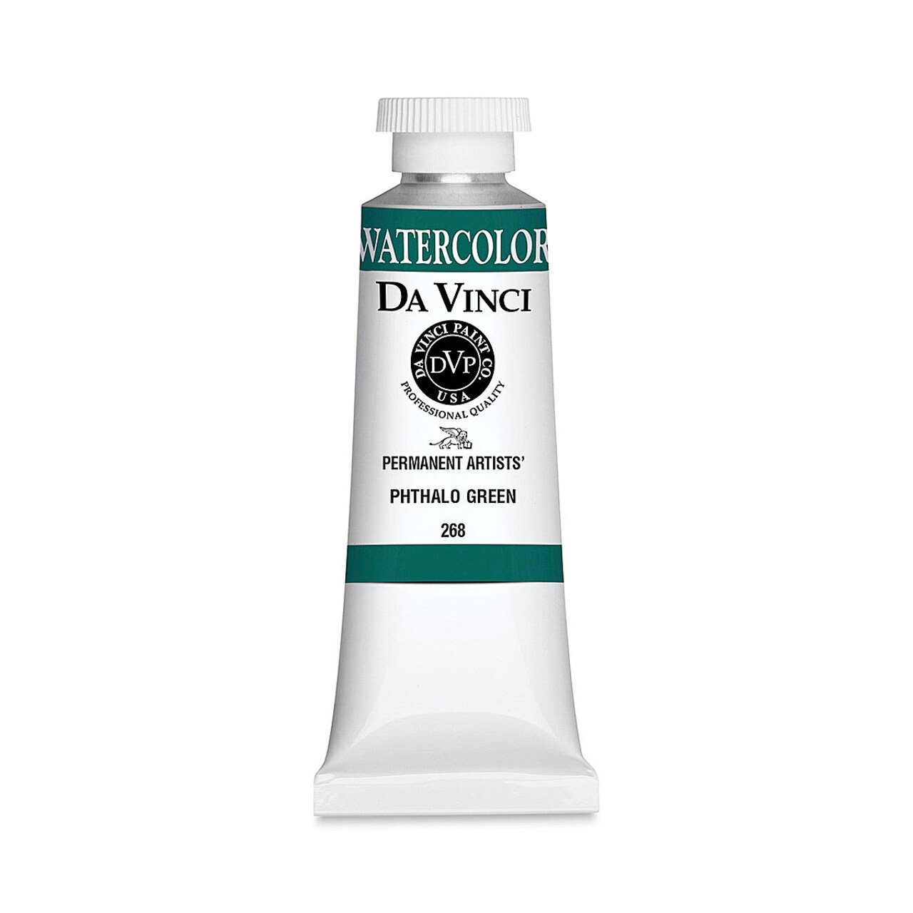 Da Vinci Artists' Permanent Watercolor - Phthalo Green, 37 ml tube